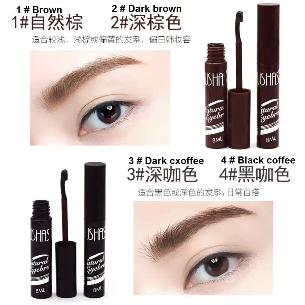  Mascara Para La Cejas Natural Eyebrow  USHAS  8 Ml 