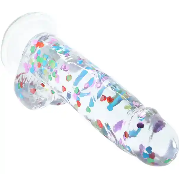 Dildo Transparente Confeti Calexotic