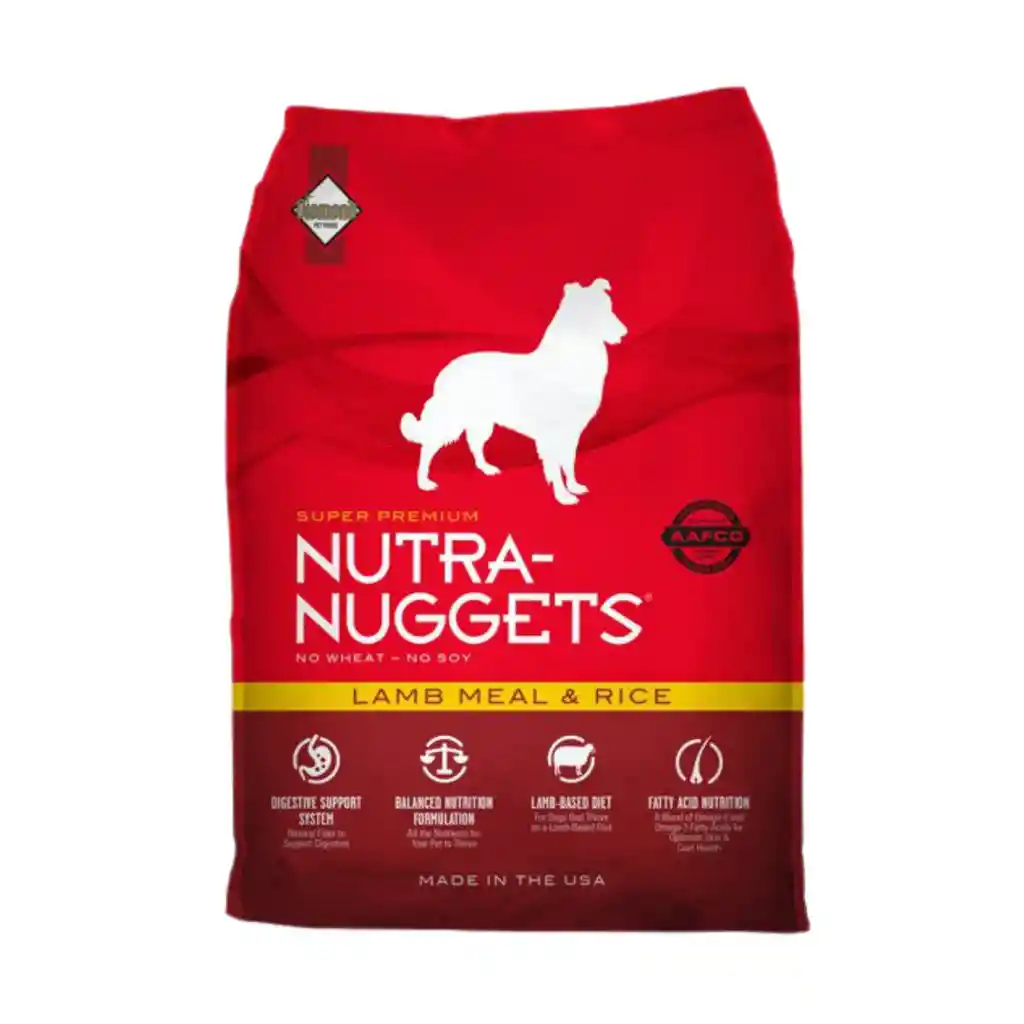 Nutranuggets Cordero Y Arroz 15kg