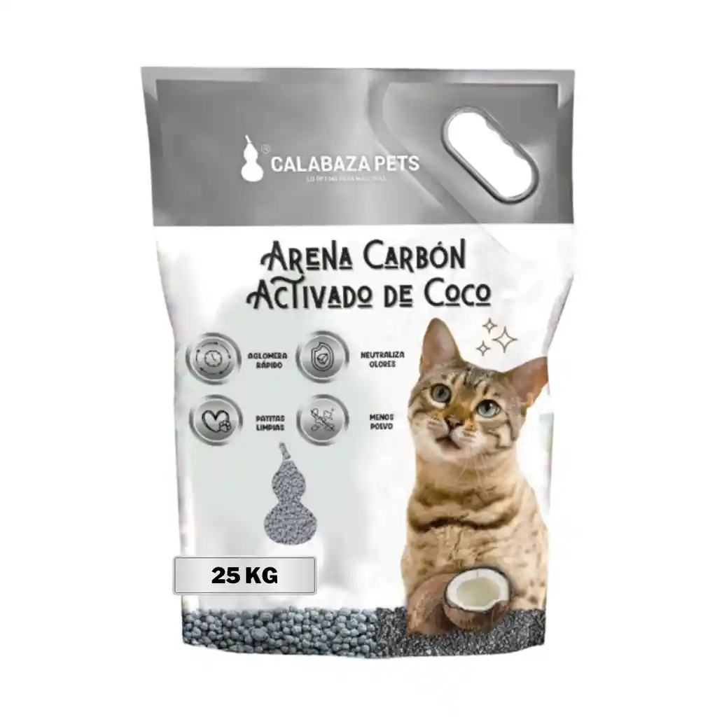 Bulto Arena Calabaza De Carbón Activado 25kg