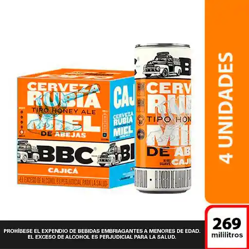   BBC  Cajica Miel Lata 269 Ml 