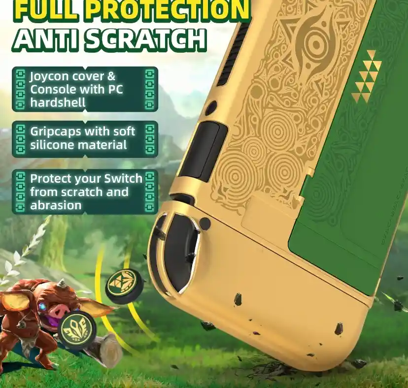 Carcasa Protectora De The Legend Of Zelda Para Switch Oled