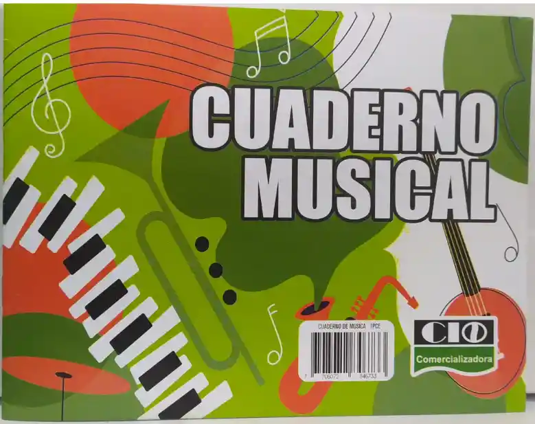 Cuaderno Pentagramado De Música Grapado X20