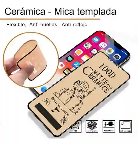 Protector Pantalla En Cerámico Mate-antihuella Iphone 14 Pro Max