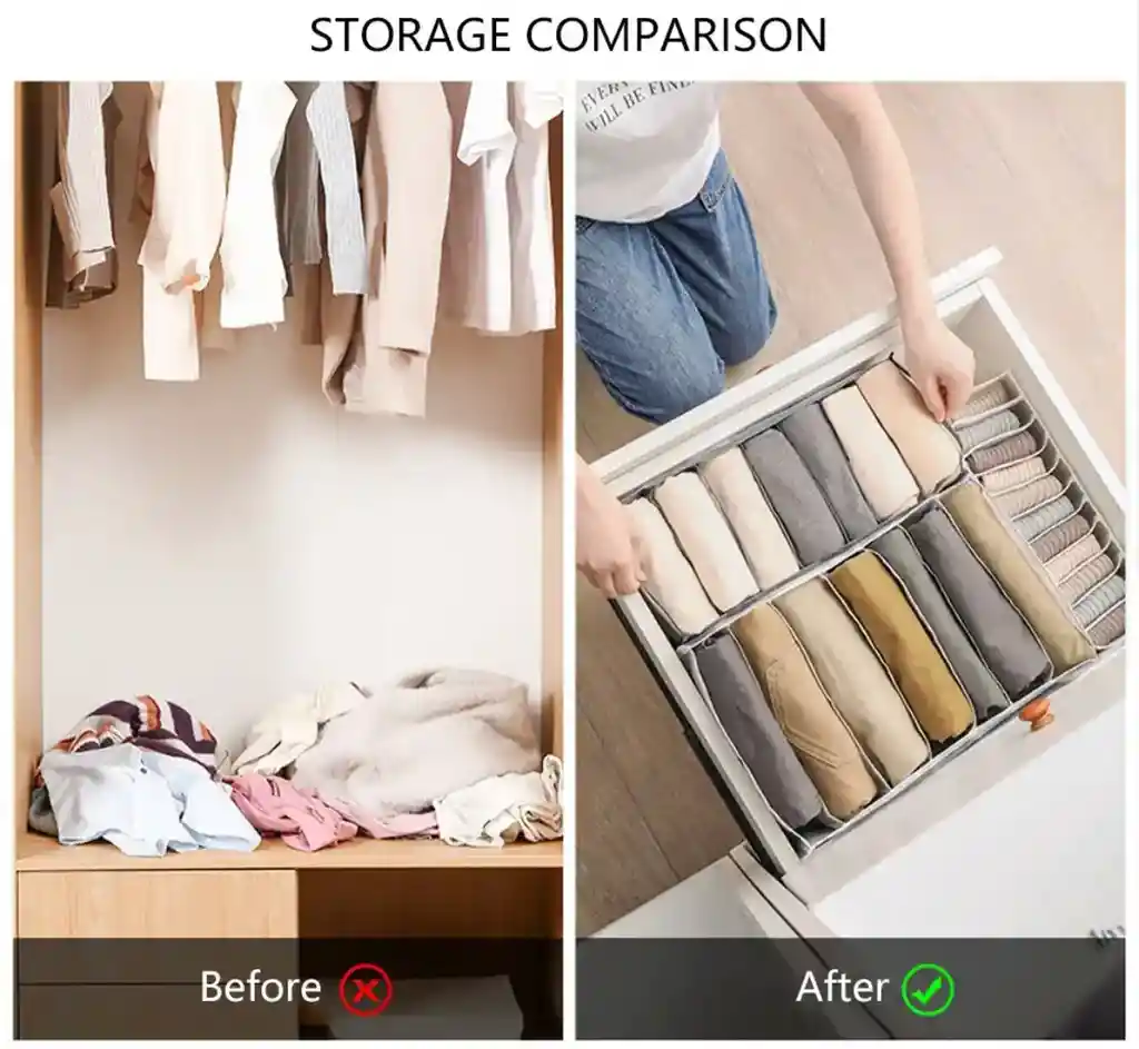 Organizador Ropa Camisas O Jean Para Closet 9 Separadores