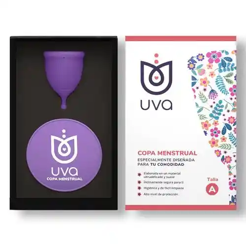 Copa Menstrual Uva Talla A - Kit