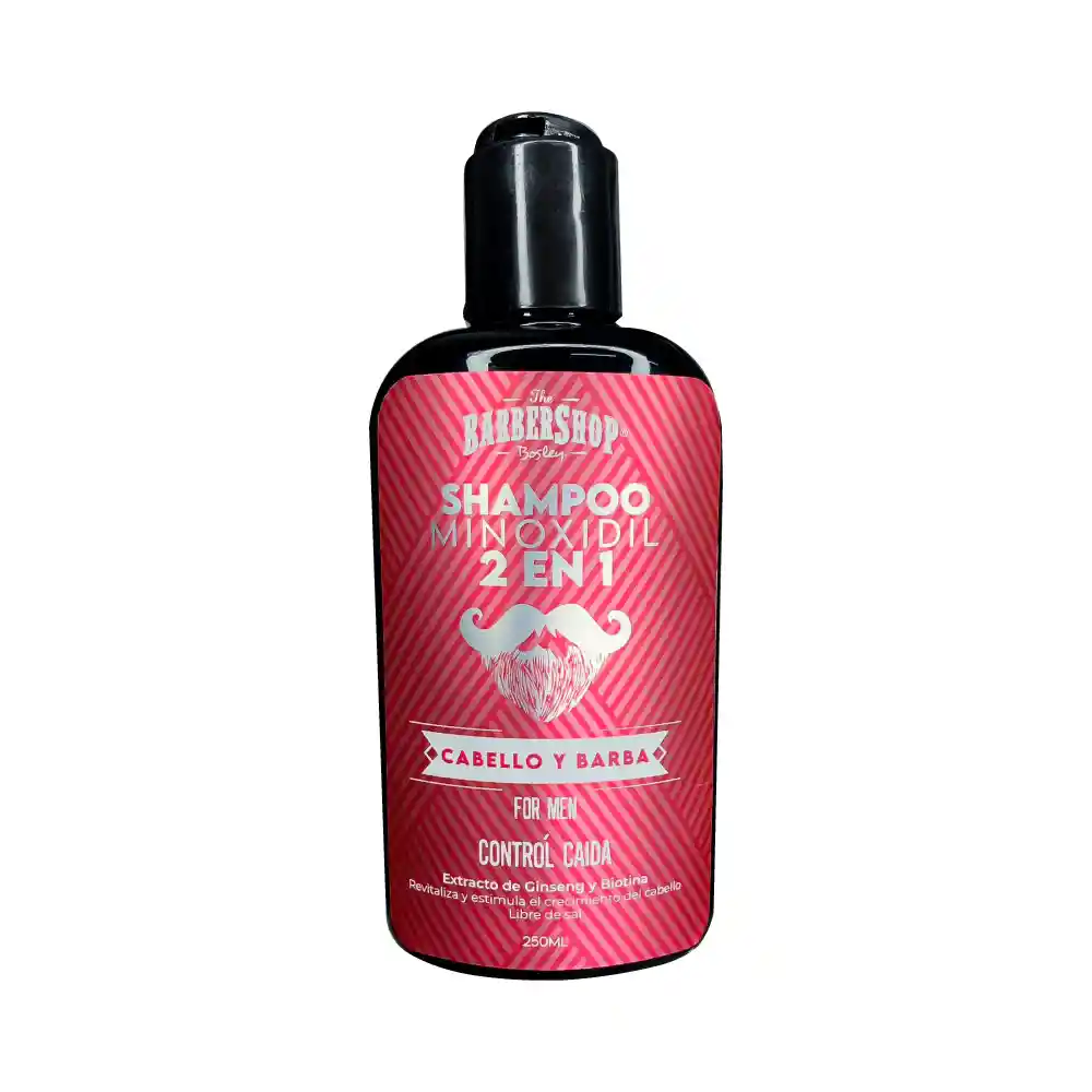 Shampoo Con Minoxidil Para Barba Y Cabello X 250ml Barbershop