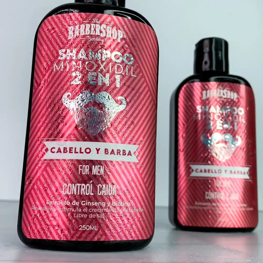 Shampoo Con Minoxidil Para Barba Y Cabello X 250ml Barbershop