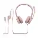 Diadema Logitech H390 Usb Rosa