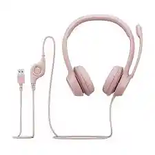 Diadema Logitech H390 Usb Rosa