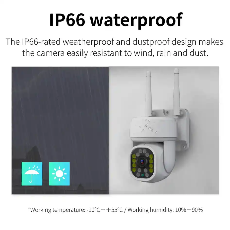 Camara De Seguridad 360 Inalámbrica Para Exteriores Tuya