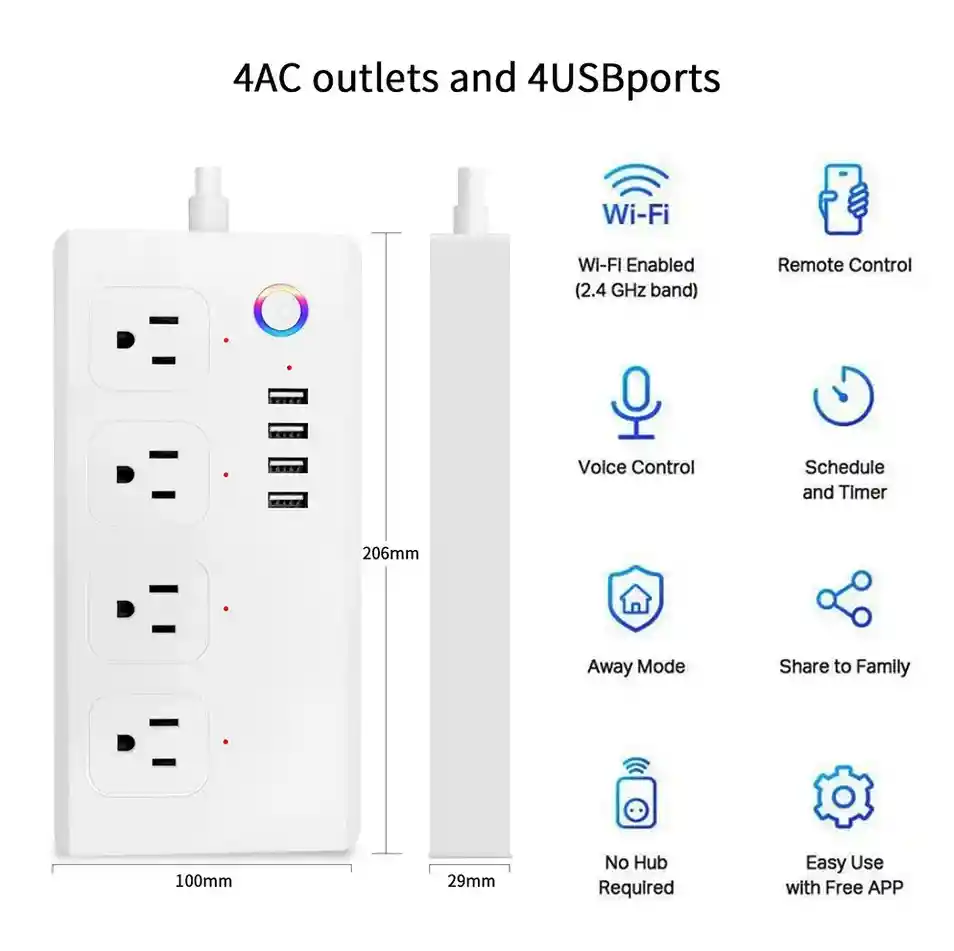 Multitoma Inteligente Wifi Alexa, Google