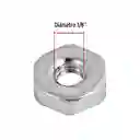 Tornillo 1/8 X 1/2" Rosca Ordinaria Con Tuerca X 100 Und Para Toma