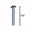 Tornillo 1/8 X 1/2" Rosca Ordinaria Con Tuerca X 100 Und Para Toma