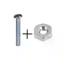 Tornillo 1/8 X 1/2" Rosca Ordinaria Con Tuerca X 100 Und Para Toma