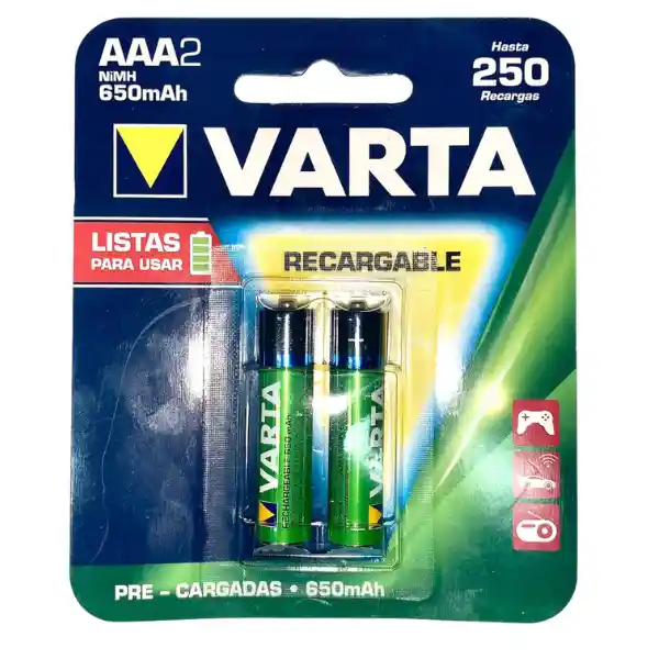 Pila Recargable Aaa Varta