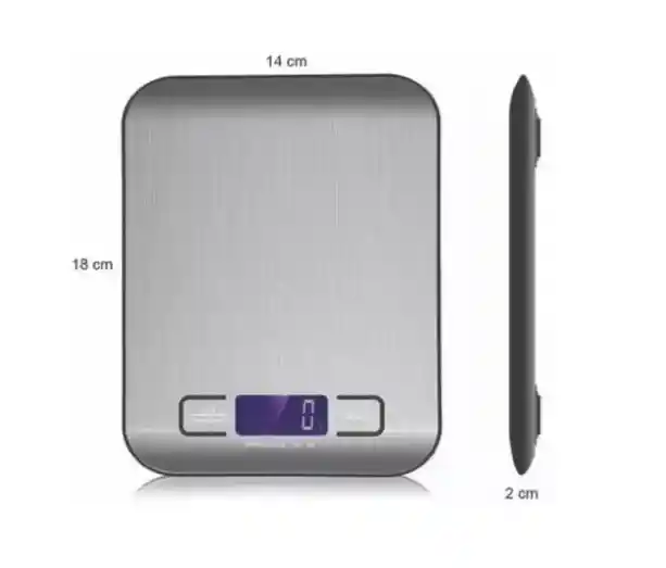 Gramera Digital De Cocina Pesa Báscula Balanza De Peso Acero Ref : Zd-3