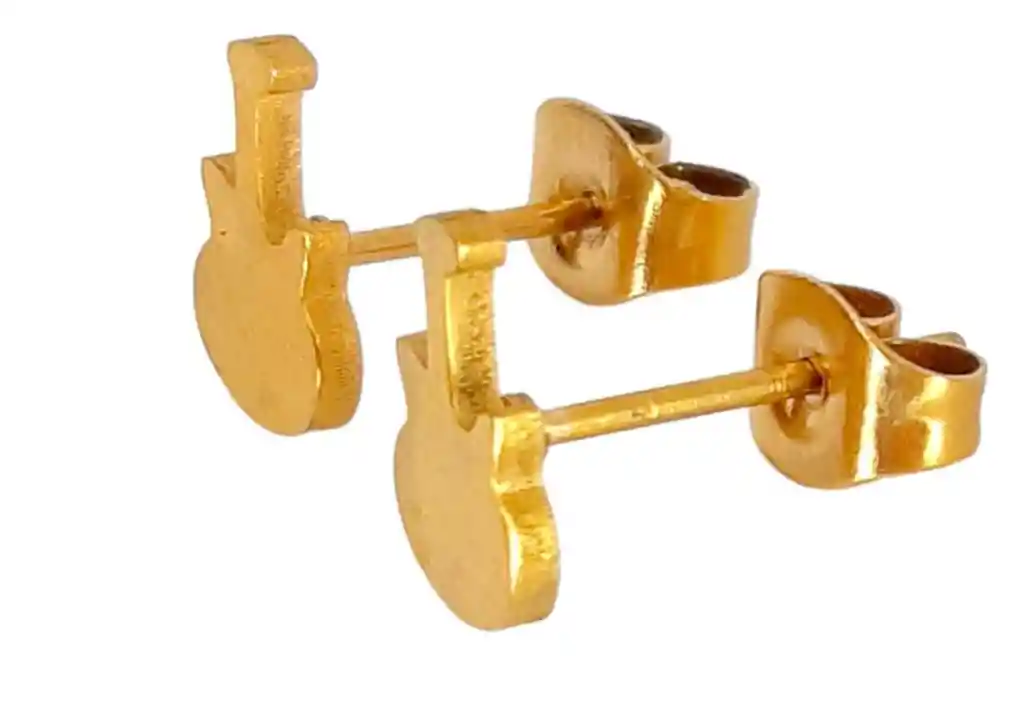 Arete Topo Guitarra Dorado