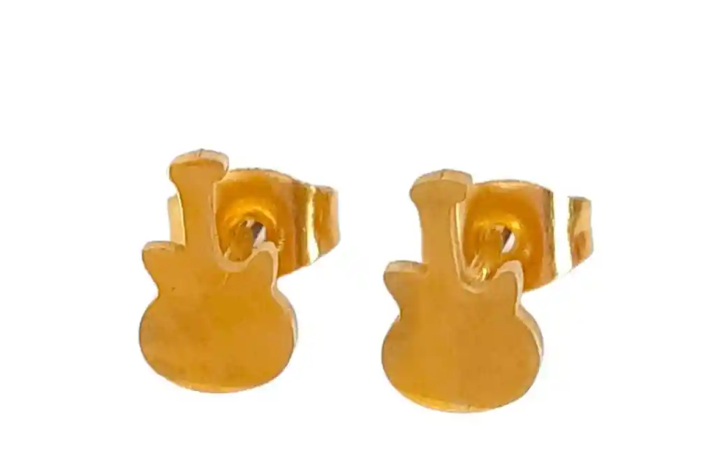 Arete Topo Guitarra Dorado