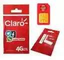 Sim Card Activa Claro +paquete Claro 30 Dias Todo + Sim Card + 80 Gb