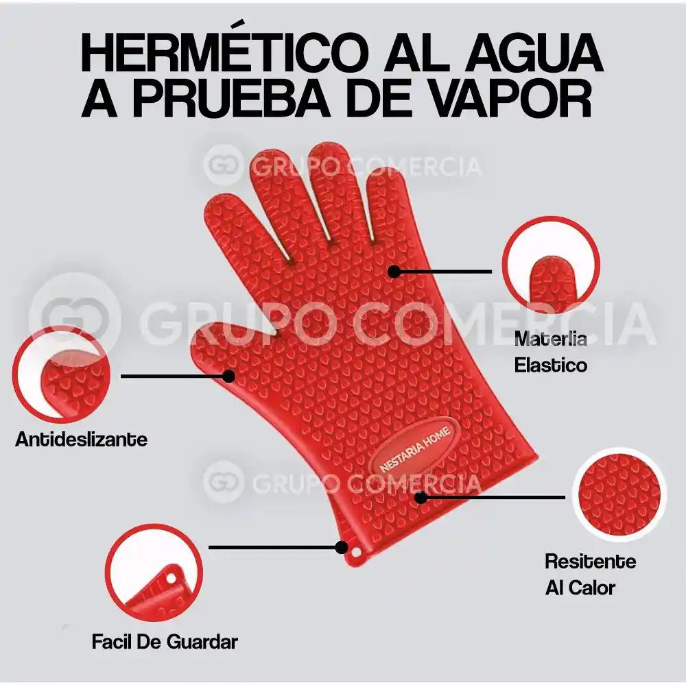 Guantes De Cocina Asados Protectora De Calor Hot Hands