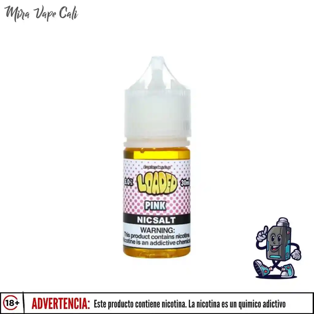 Pink Nic Salt By Loaded E-liquid E-liquid, Sales De Nicotina