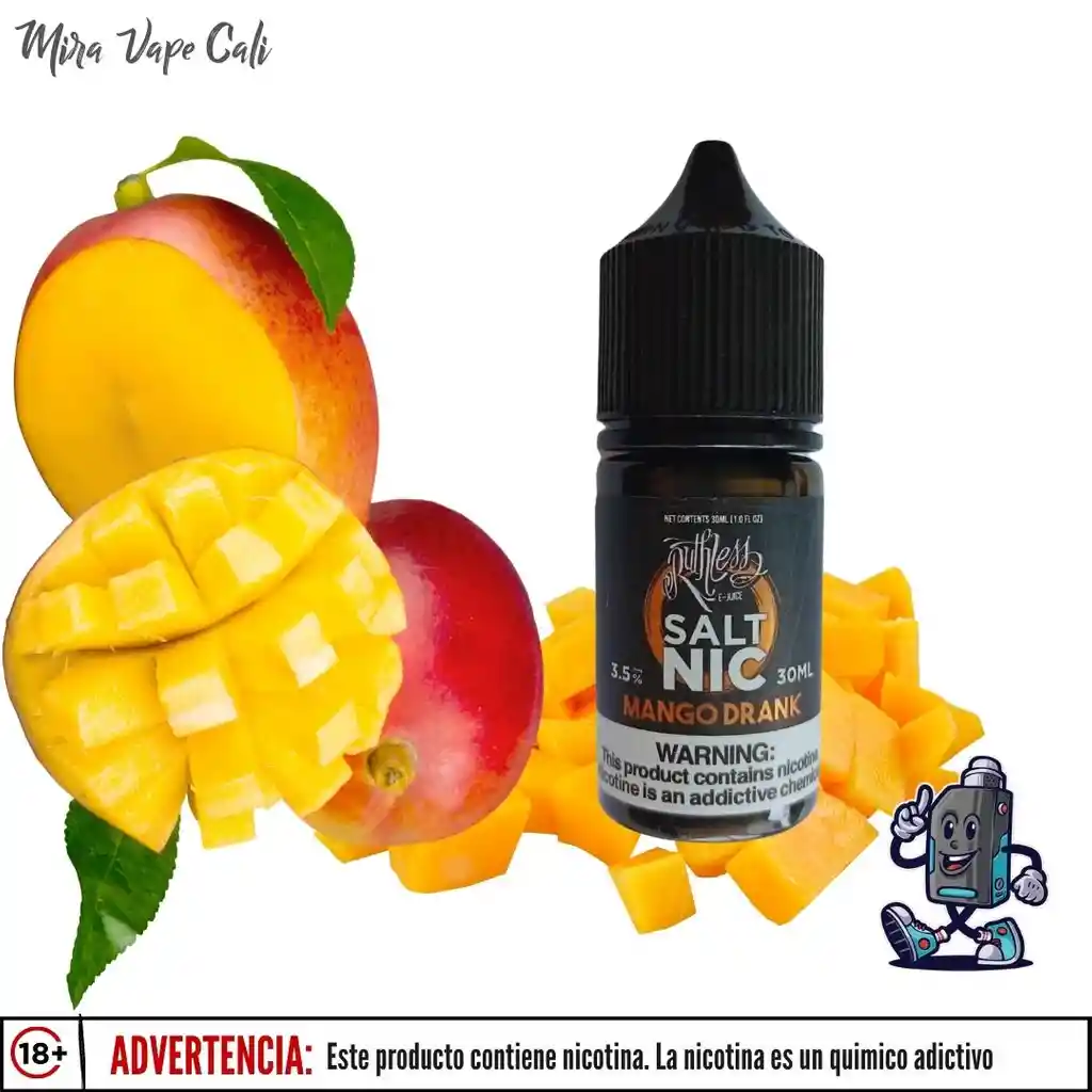 Ruthless - Mango Drank On Ice - Sal De Nicotina E-liquid, Sales De Nicotina