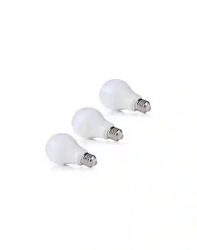 Kit X3 Bombillos Led Luz Blanca 9w E27