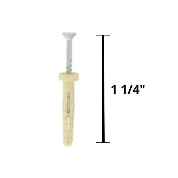 Chazo Puntilla 1/4 X 1 1/4" X 100 Unidades