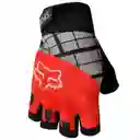 Guantes Eco Fox Medio Dedo Rojo