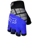 Guantes Eco Fox Medio Dedo Azul