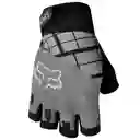 Guantes Eco Fox Medio Dedo Gris