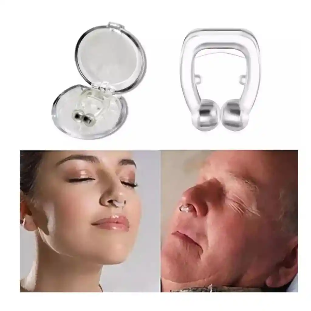 2 Clip Magnético Nasal Anti Ronquidos Apnea Sueño