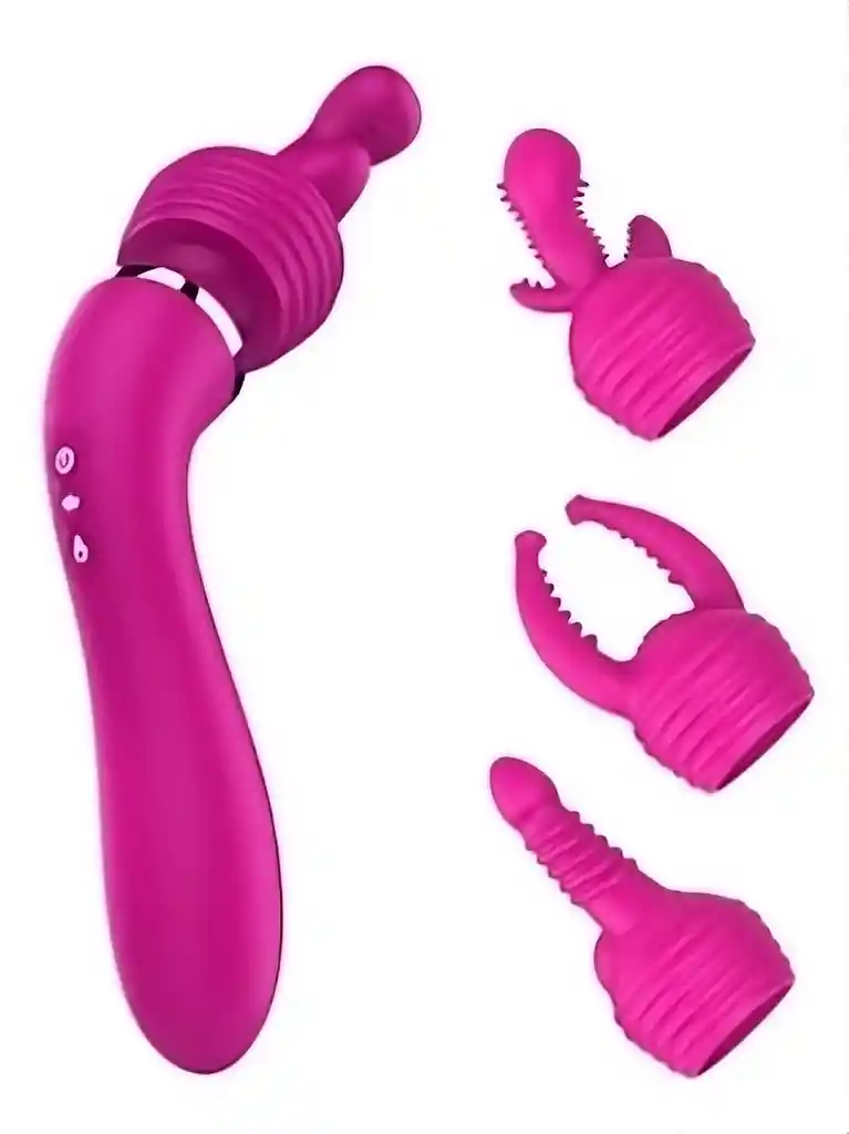 Vibrador Graceful Magic Wand Xoxoo Estimulador Doble De Clitoris Y Punto G, 10 Funciones