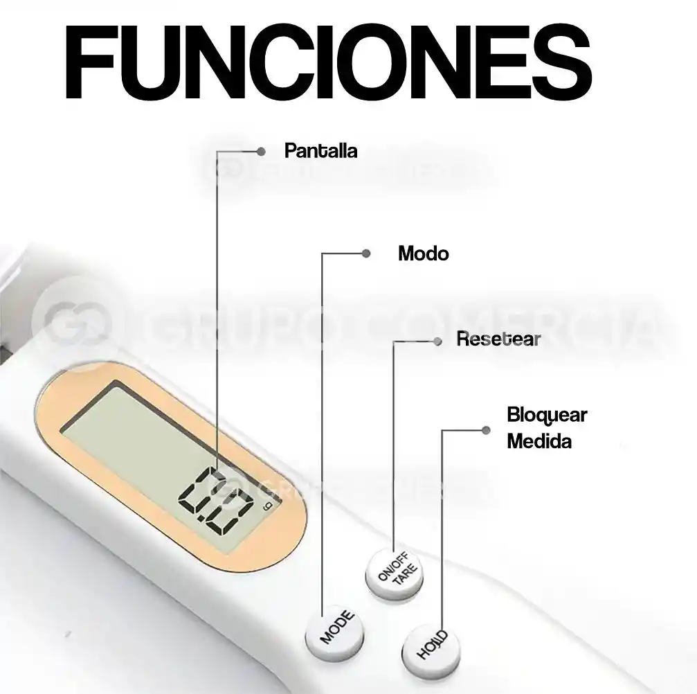 Cuchara Gramera Medidora Pantalla Digital Dosificar