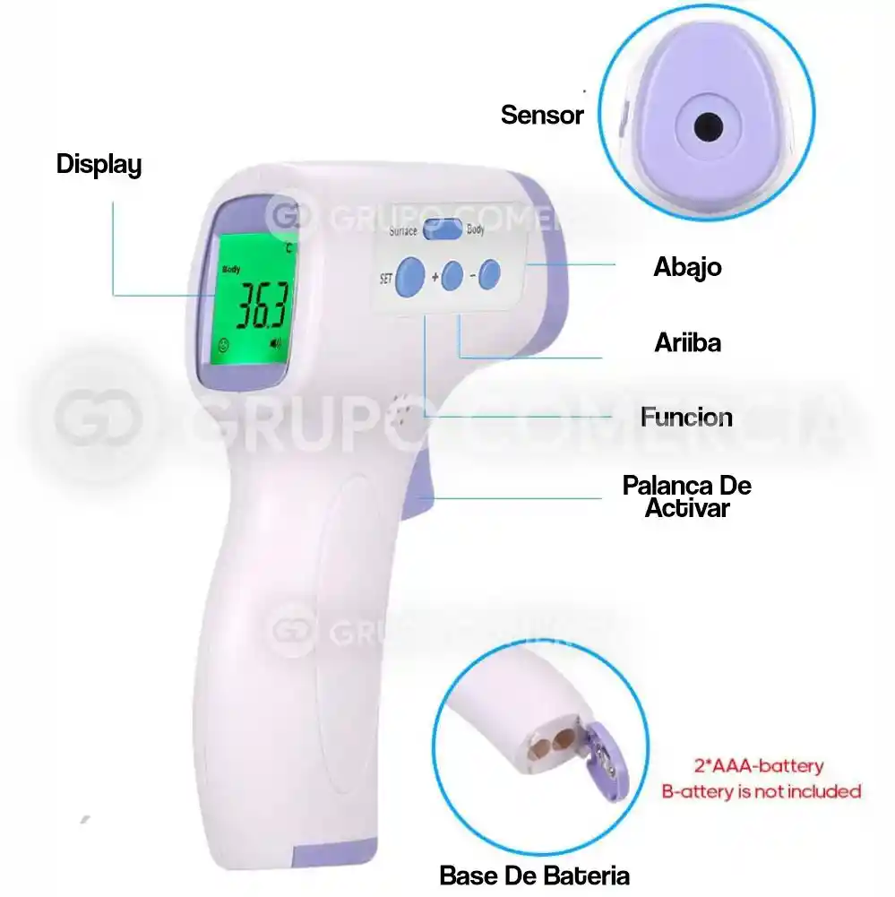 Termometro Digital Infrarrojo