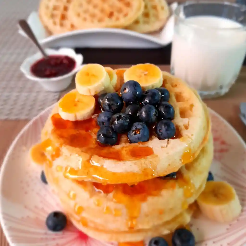 Waffles De Yuca Con Queso