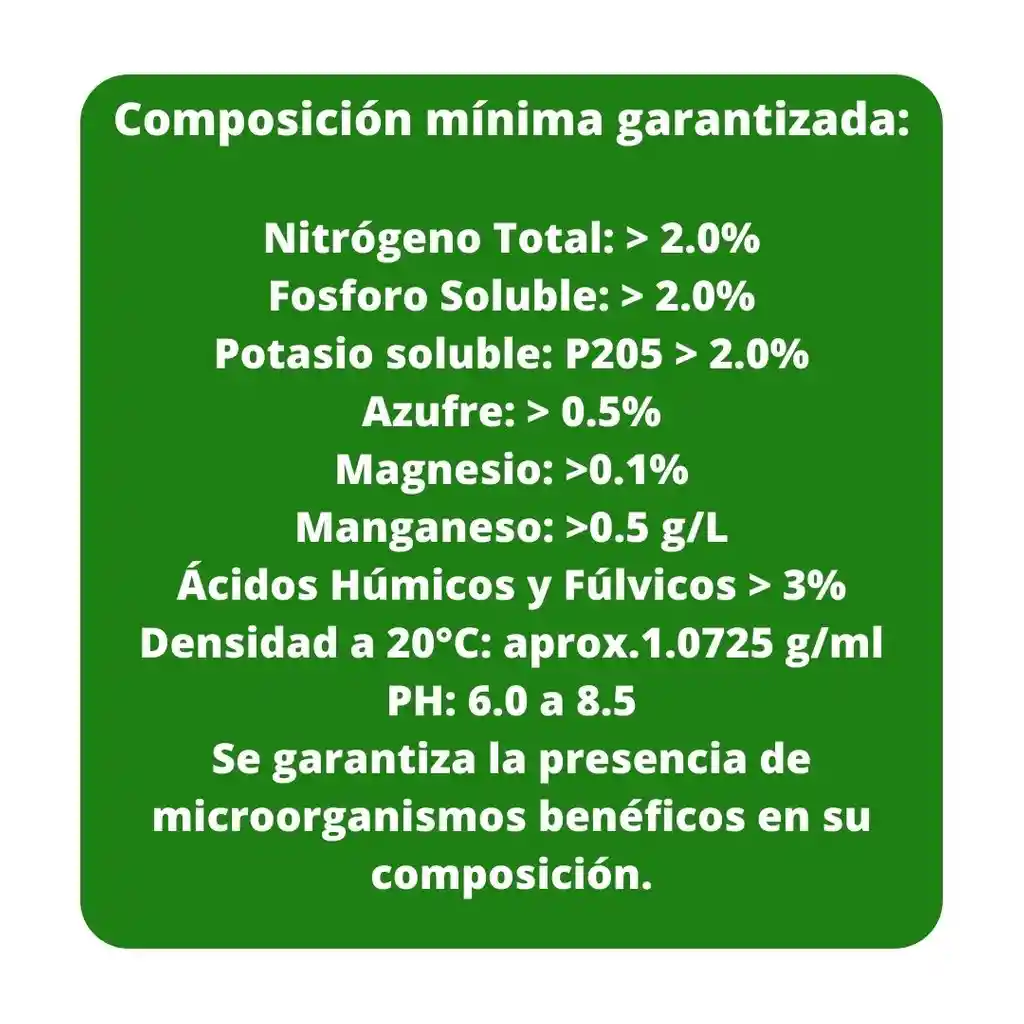 Abono Orgánico 500 Ml Premium