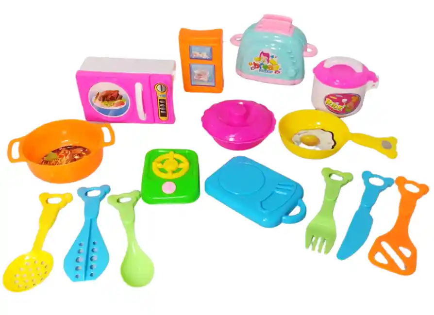 Set Accesorios Utensilios Para Cocina De Juguete Para Niñas