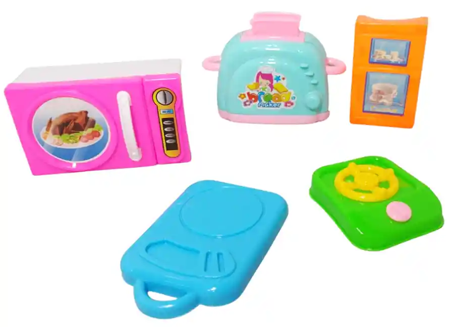 Set Accesorios Utensilios Para Cocina De Juguete Para Niñas