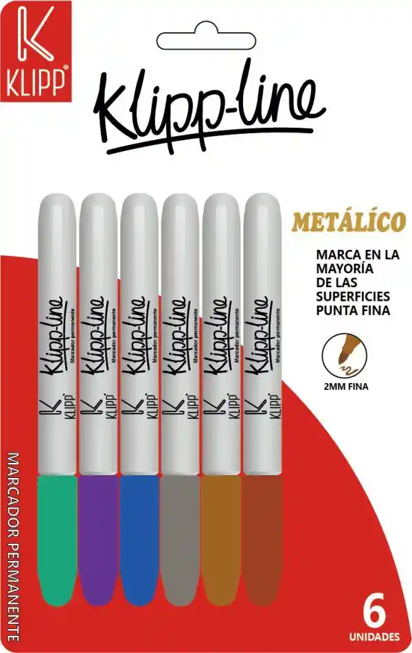 Marcadores Metalicos X6 Klipp