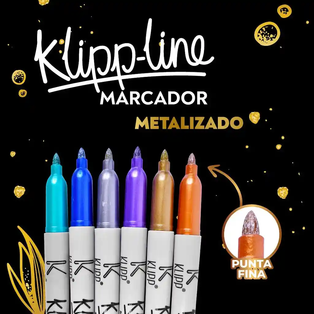 Marcadores Metalicos X6 Klipp