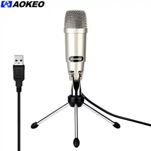 Microfono De Condensador Profesional Usb Aokeo Ak-2