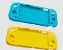 Switch Combo Estuche Turquesa Lite + Silicona Amarrilla + Vidrio Templado Lite + 2 Grips