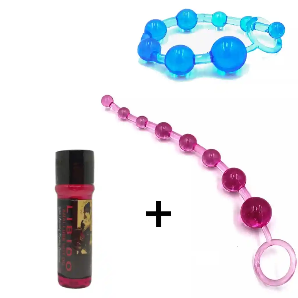 Kit Iniciador Anal Bolas Chinas + Lubricante Anal Entume Y Dilata