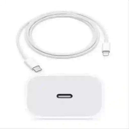 Cargador 25w Iphone + Cable Carga Rapida