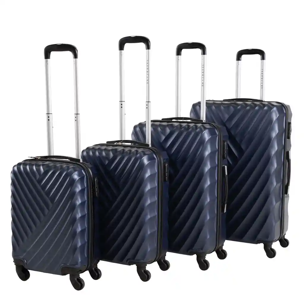 Set 4 Maletas Viaje Rigidas Abs 4 Ruedas Sky Travel