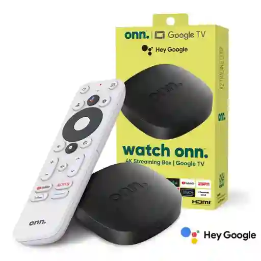 Tv Box Watch Onn Streaming 4k Uhd Google Tv Asistente De Voz
