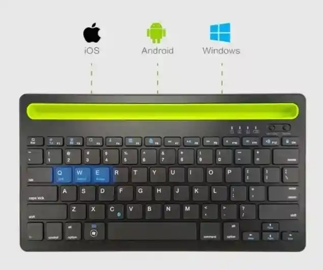 Teclado Bluetooth Recargable Inalambrico Tablet Celular Pc Krono