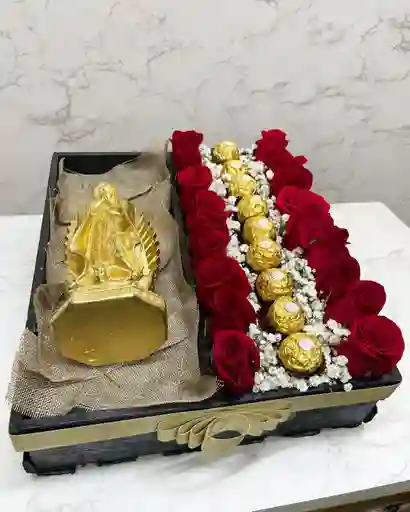 Caja Virgen Y Rosas